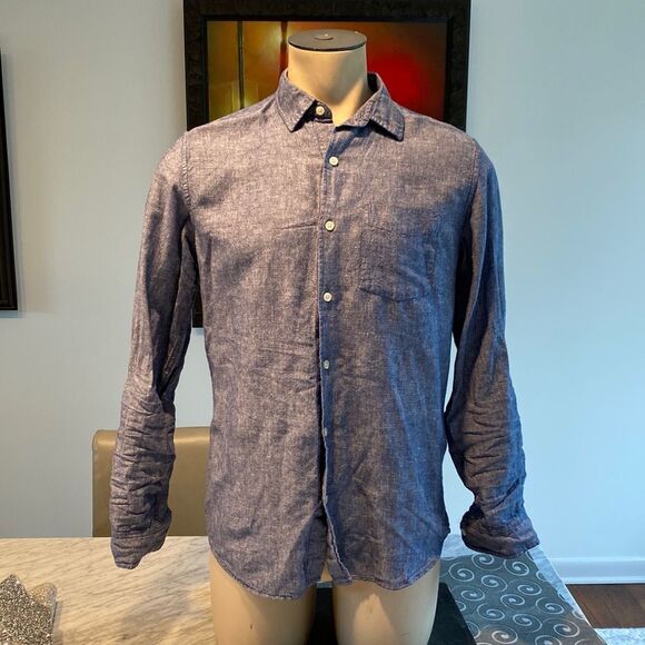 Z GAP Small Long Sleeve Casual Button Down Standard Fit Chest Pocket - Picture 1 of 7
